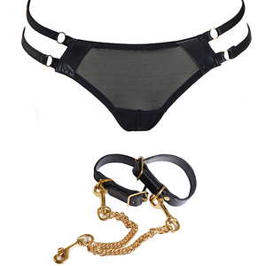 
                  
                    Load image into Gallery viewer, Nina Ouvert Brief and Nina Cuffs
                  
                