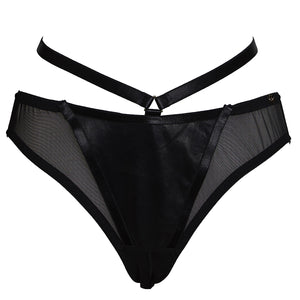 
                  
                    Load image into Gallery viewer, Vegan Leather Mia Ouvert Brief
                  
                