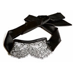 A stunning high end kinky luxury lace eye mask in black