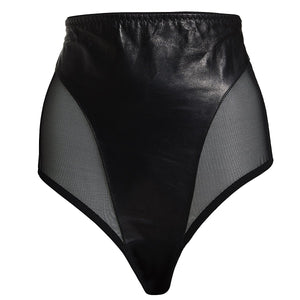 
                  
                    Load image into Gallery viewer, Lexi handmade real leather luxury high waist knickers 
                  
                